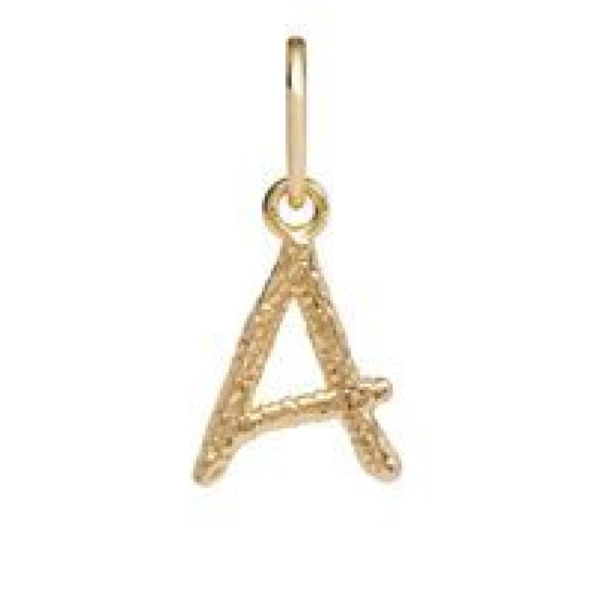 Pendentifs Croix Gravée Monogramme Familial Long Filigrane Or Jaune 18 Carats Signature