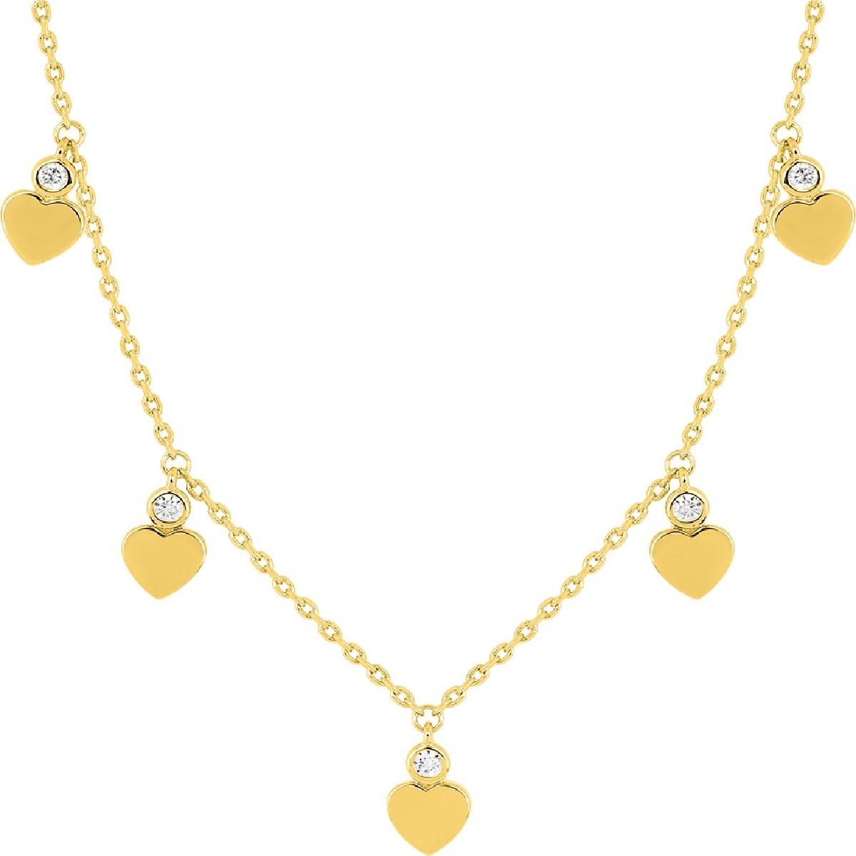 Collier Simple ALOÏZE Collection P. Blanches Modèle Référence Numéro 001 – Zirconium