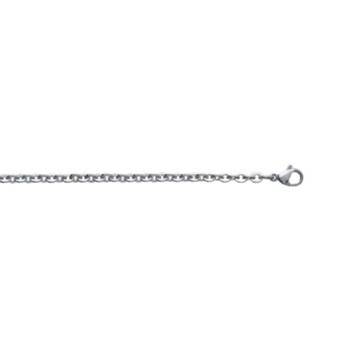 Collier Modèle Boucle Carrée Esprit Cube Minimaliste Édition Fine – Acier Inoxydable