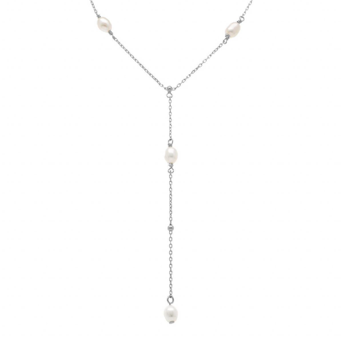 Collier Simple Aloïze P. Blanches Version Signature Collection Edition 2024 – Argent 925