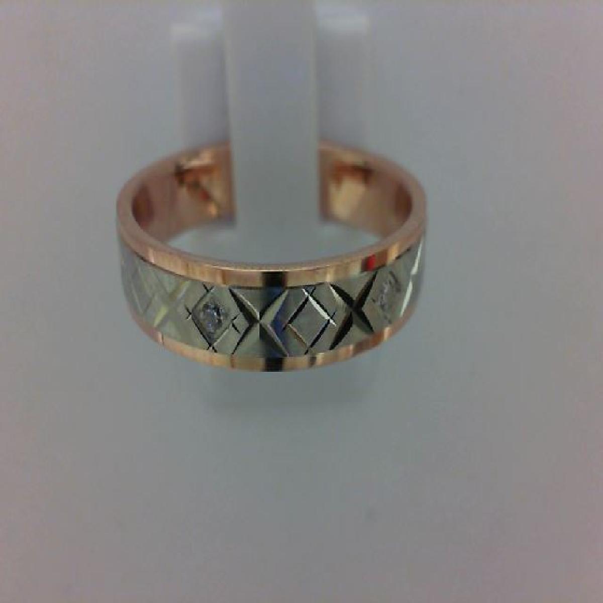 Alliances Tour Complet Diamant Taille Brillant Pavé Deux Rangées Symétriques – Or 18 Carats