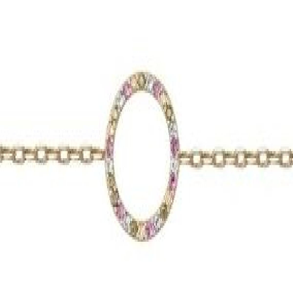 Bracelet Souple À Maillons Fins Et Colorés Longueur Ajustable P. Couleur – Zirconium