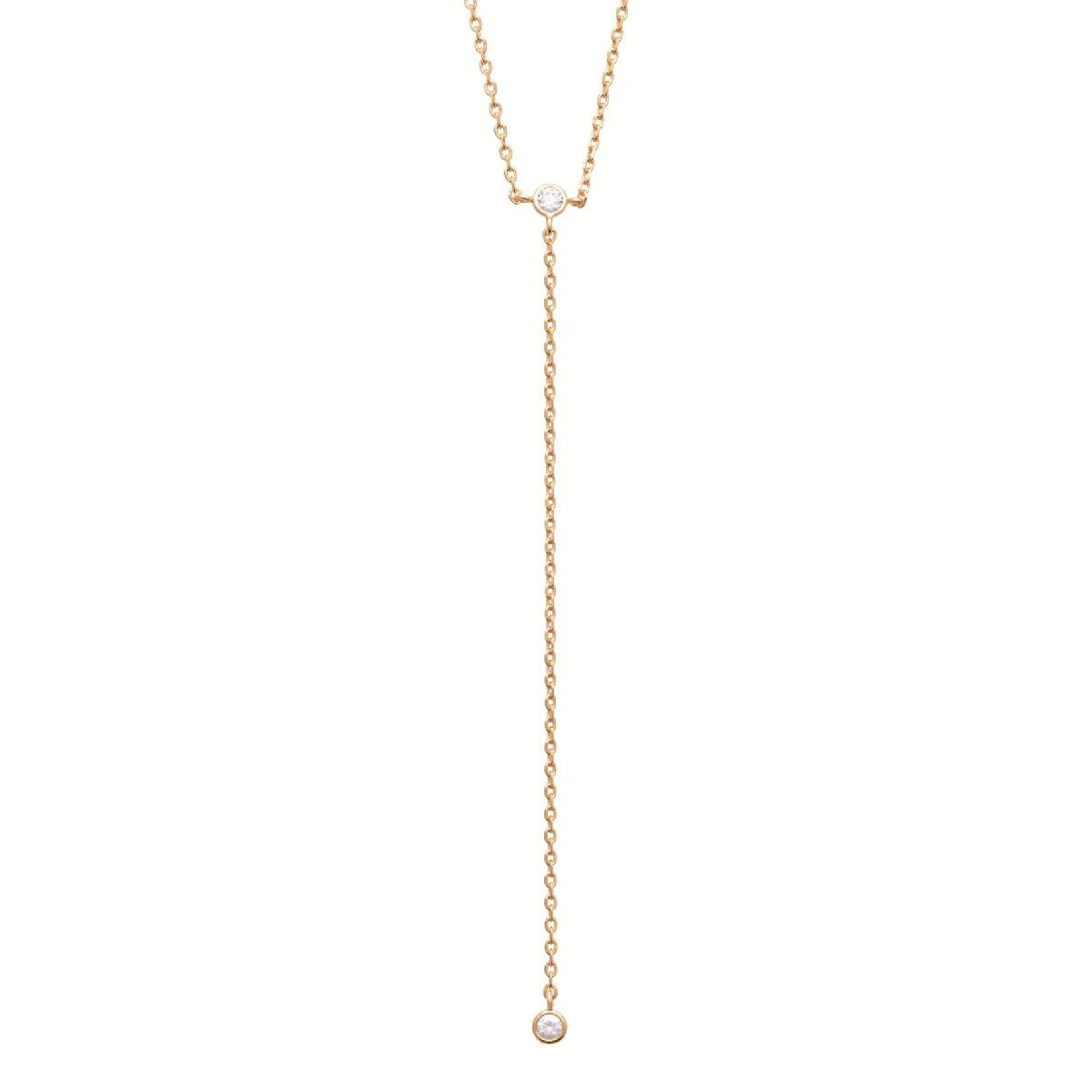Collier simple Modèle P Blanches – Zirconium
