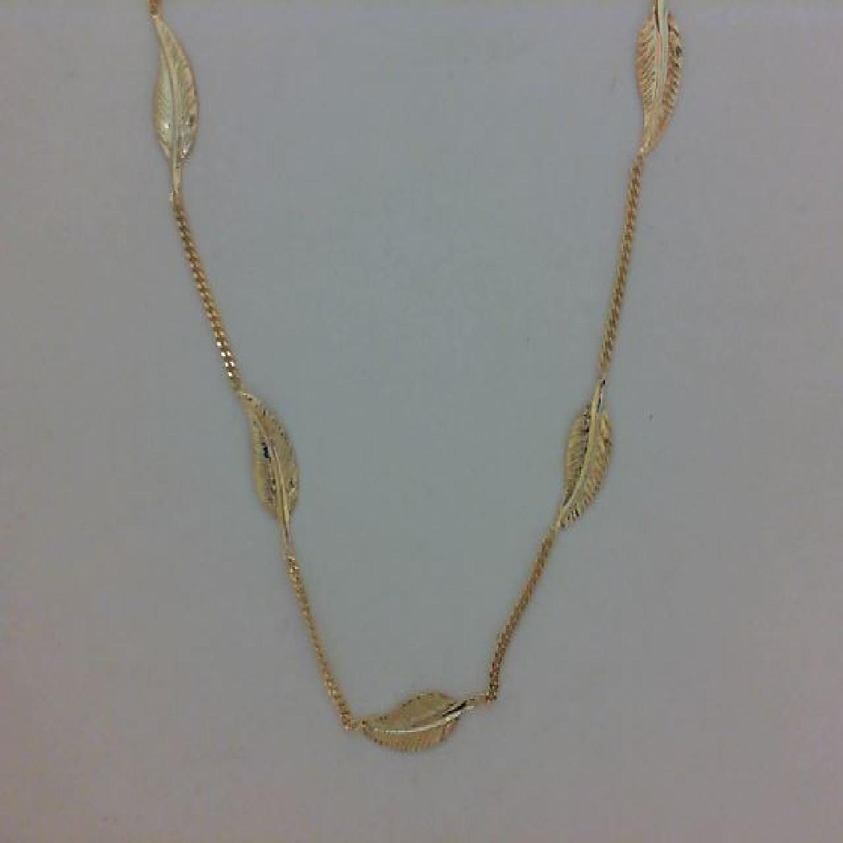 Colliers Simples AU375 Collection Tout Fin et Poli Longueur Classique - Or Jaune 9 Carats