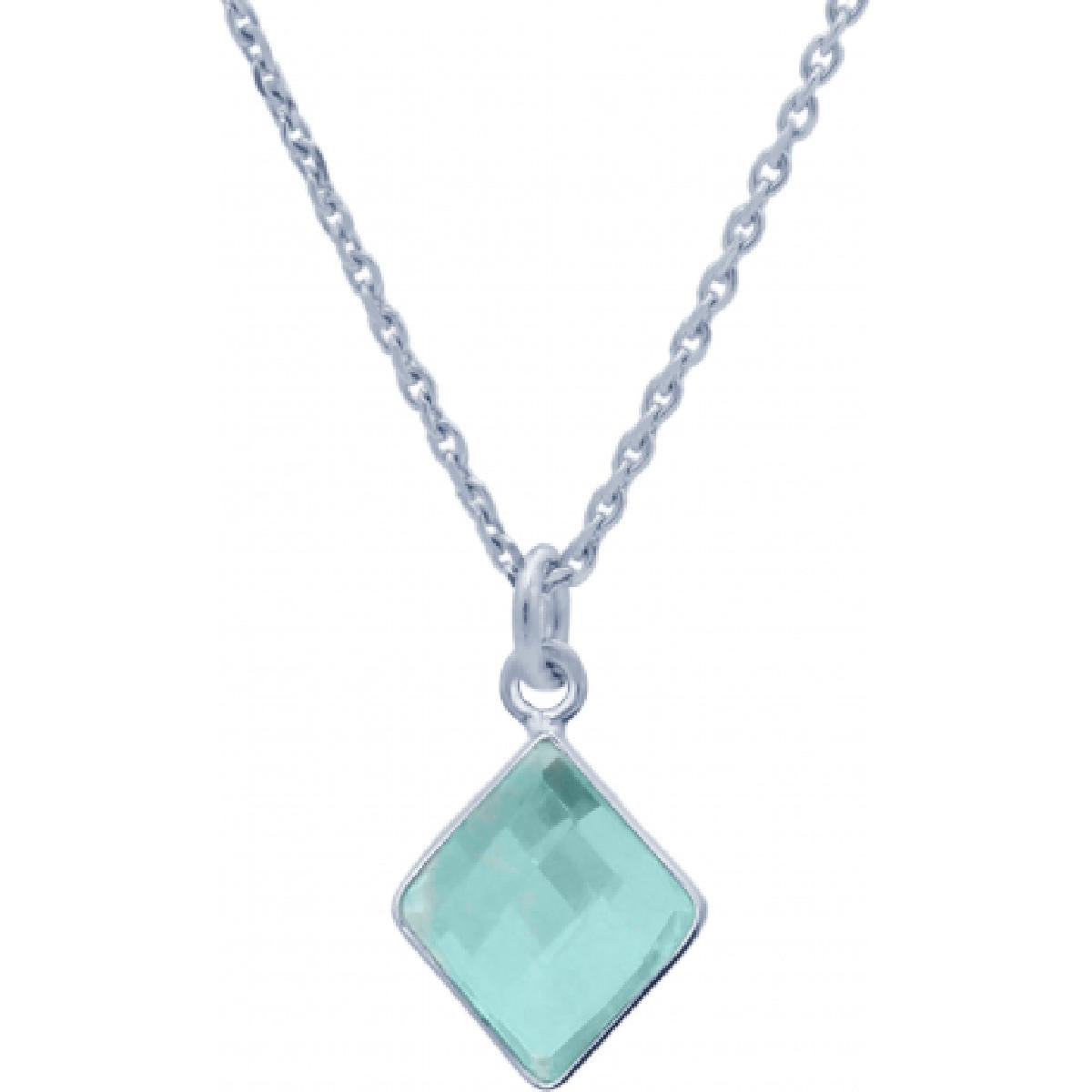 Collier Simple Couleur Variée Sur Chaîne Standard Lisse Fine Et Réglable – Argent 925