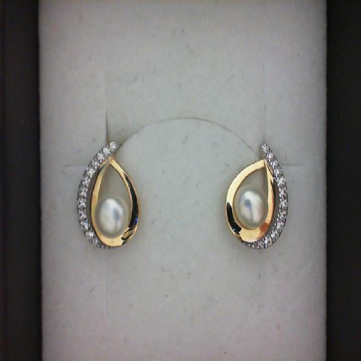 Boutons de manchette diamant et pierres blanches – Or jaune 18 carats par ALOÏZE