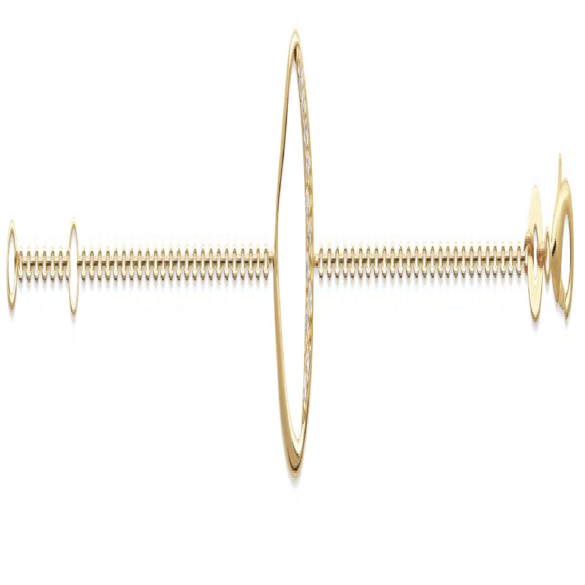 Bracelet Simple en Maille Torsadée Pour Poignet Standard P. Blanches Aloïze – Zirconium