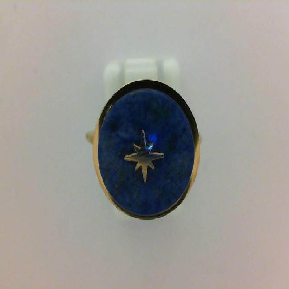 Solitaires Pierre de couleur – Lapis Lazuli Bleu Profond d'Afghanistan – Acier Inoxydable