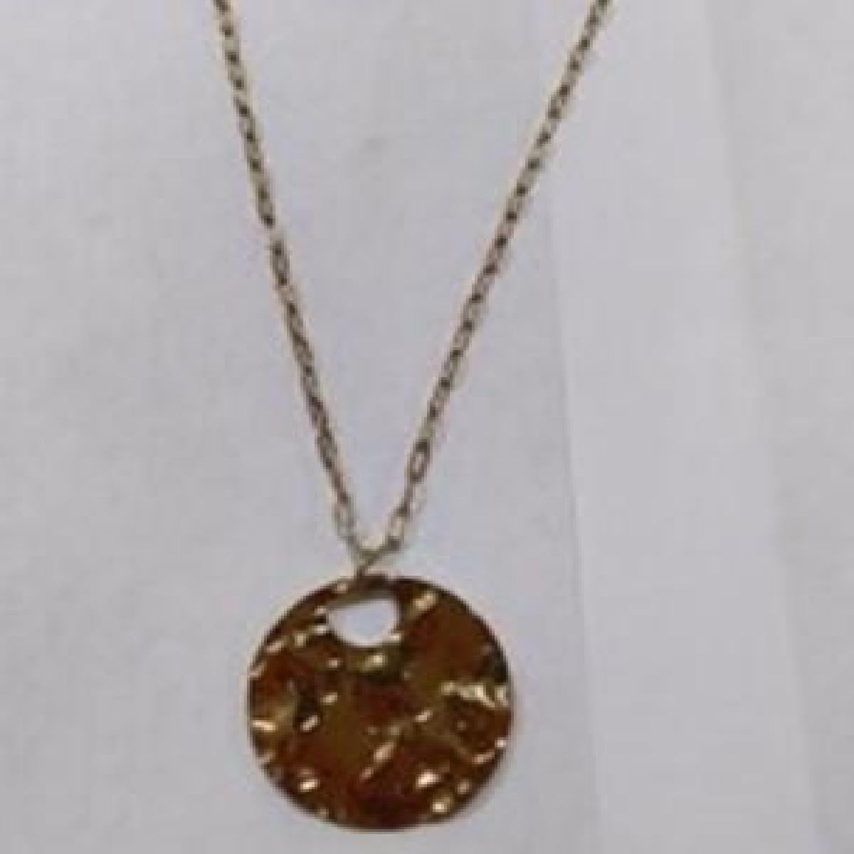 Collier Simple Maille Plate – Acier Inoxydable, Longueur Standard, Finition Satinée