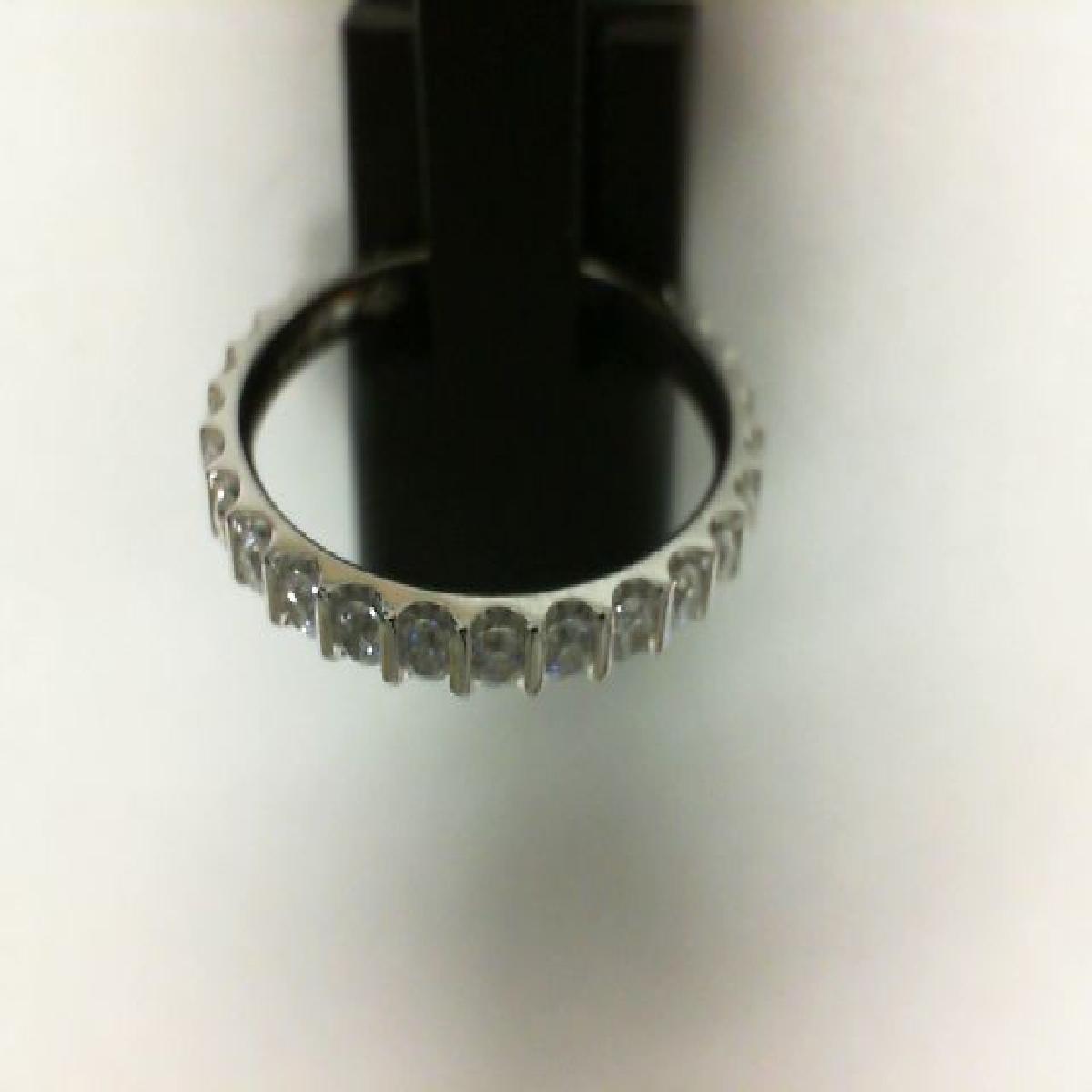 Alliances Tour Complet Modèle Diamant Double Canaux Alignement Taille Standard Or Jaune 18 Carats