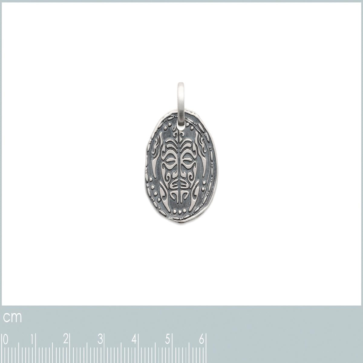 Pendentif AG925 Motifs Tribaux Gravés et Finition Vieillie Contemporaine – Argent 925