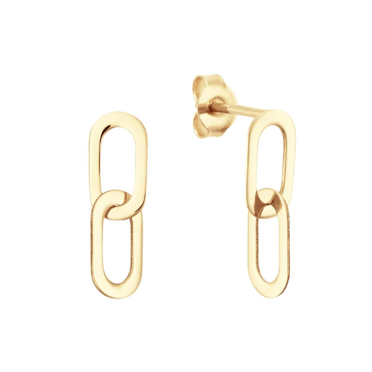 Créole Dormante Pampille Gravée Motif Torsadé Et Délicat Travail Artisanal Traditionnel Ancien – Or Jaune 18 Carats