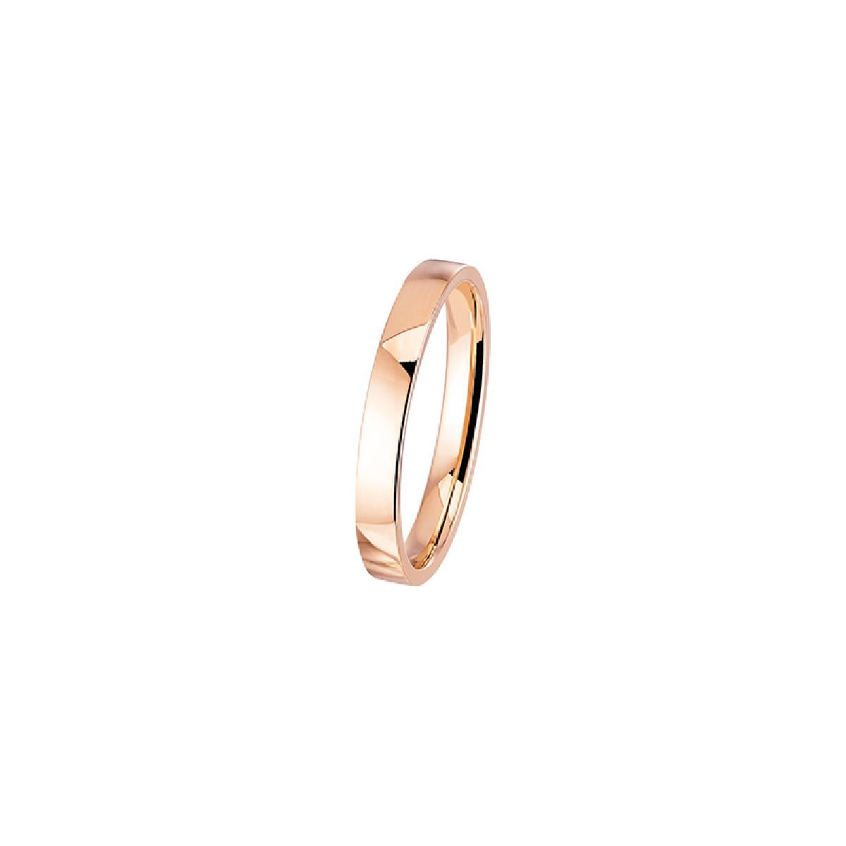 Alliances Lisses Pour Couple Version Classique Edition Limitée AU750 – Or Jaune 18 Carats