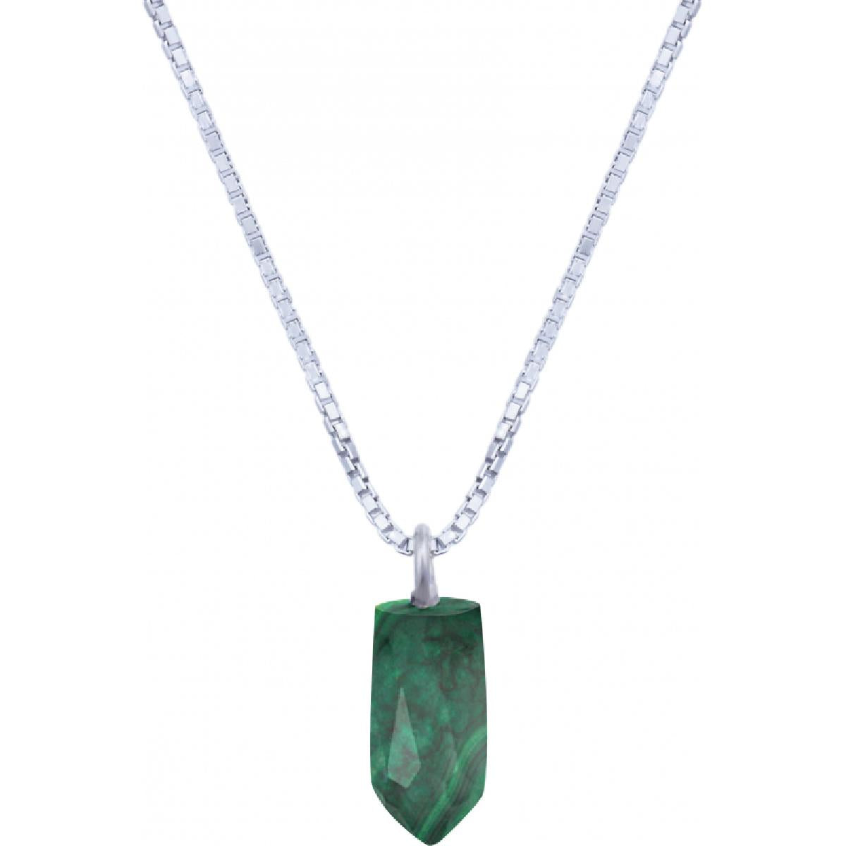 Collier Souple P Couleur Edition Collection Caractère Référence Argent 925 – Malachite