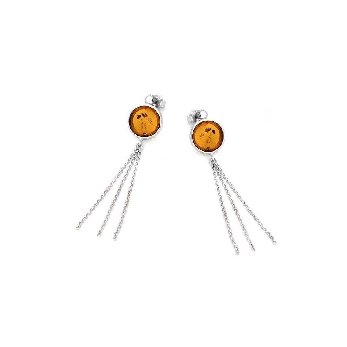 Créoles Ambre DORM PEND PAMPI P.COUL – Argent 925 ALOÏZE Joaillerie Française Authentique