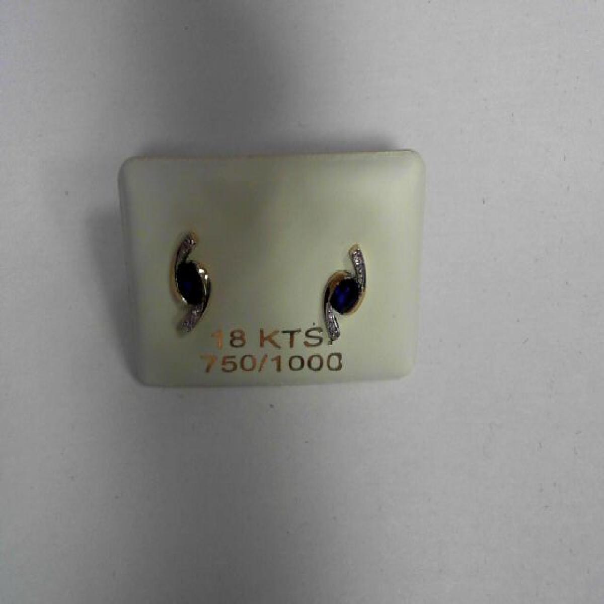 Boucles d'oreilles pendantes en diamant AU750 – Or 18 carats