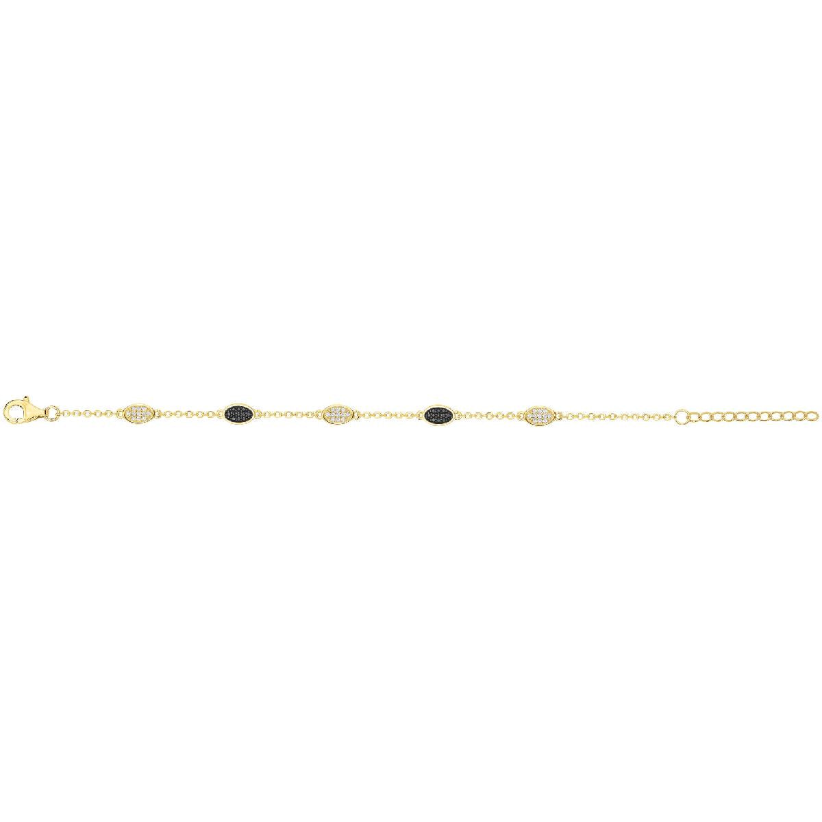 Bracelets Souples en Maille Fine et Chaîne Aplatie pour Poignet Délicat P.COULEUR – Zirconium