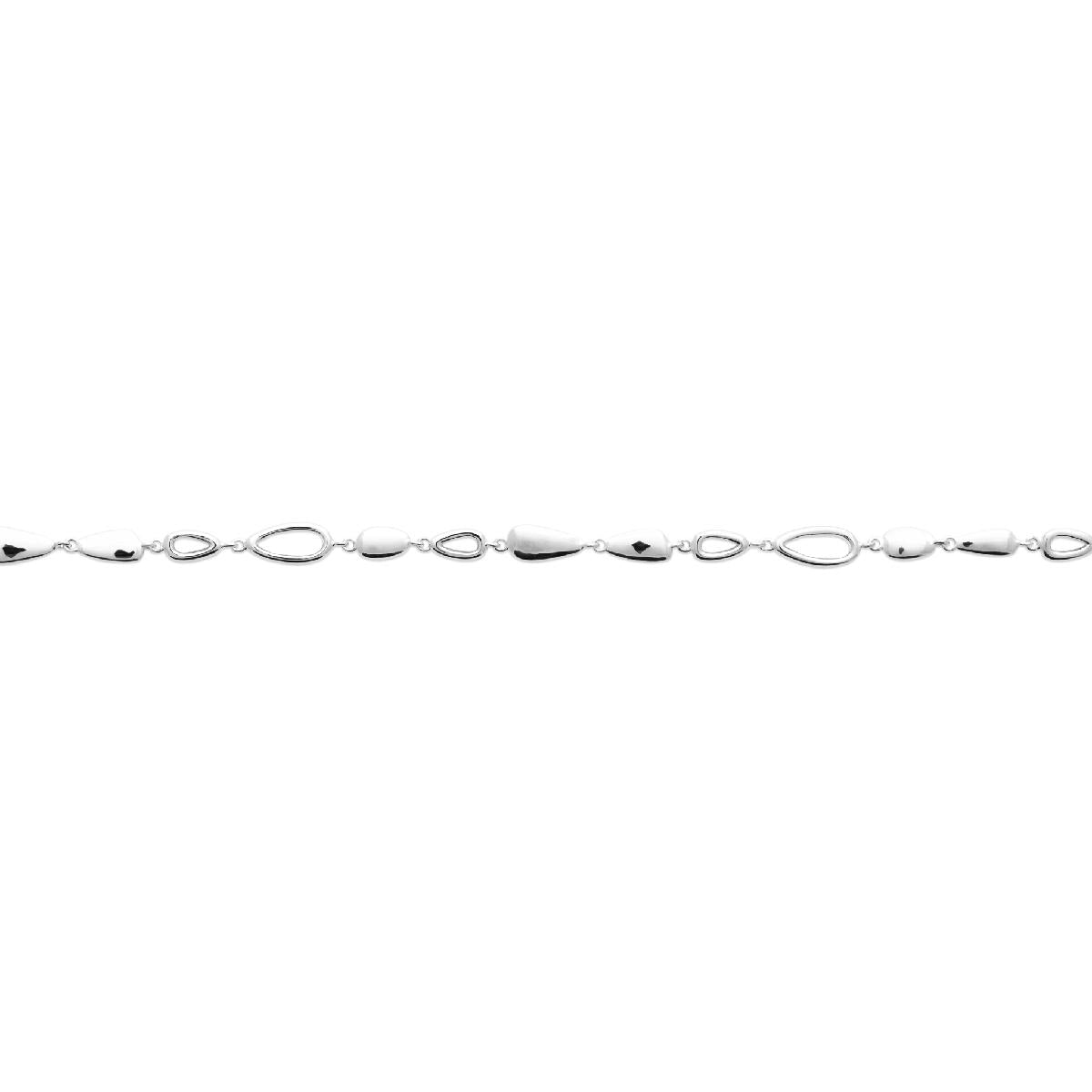 Bracelet Souple ALOÏZE AG925 Maillage Fin Tressé Ronde Pour Poignet Délicat – Argent 925