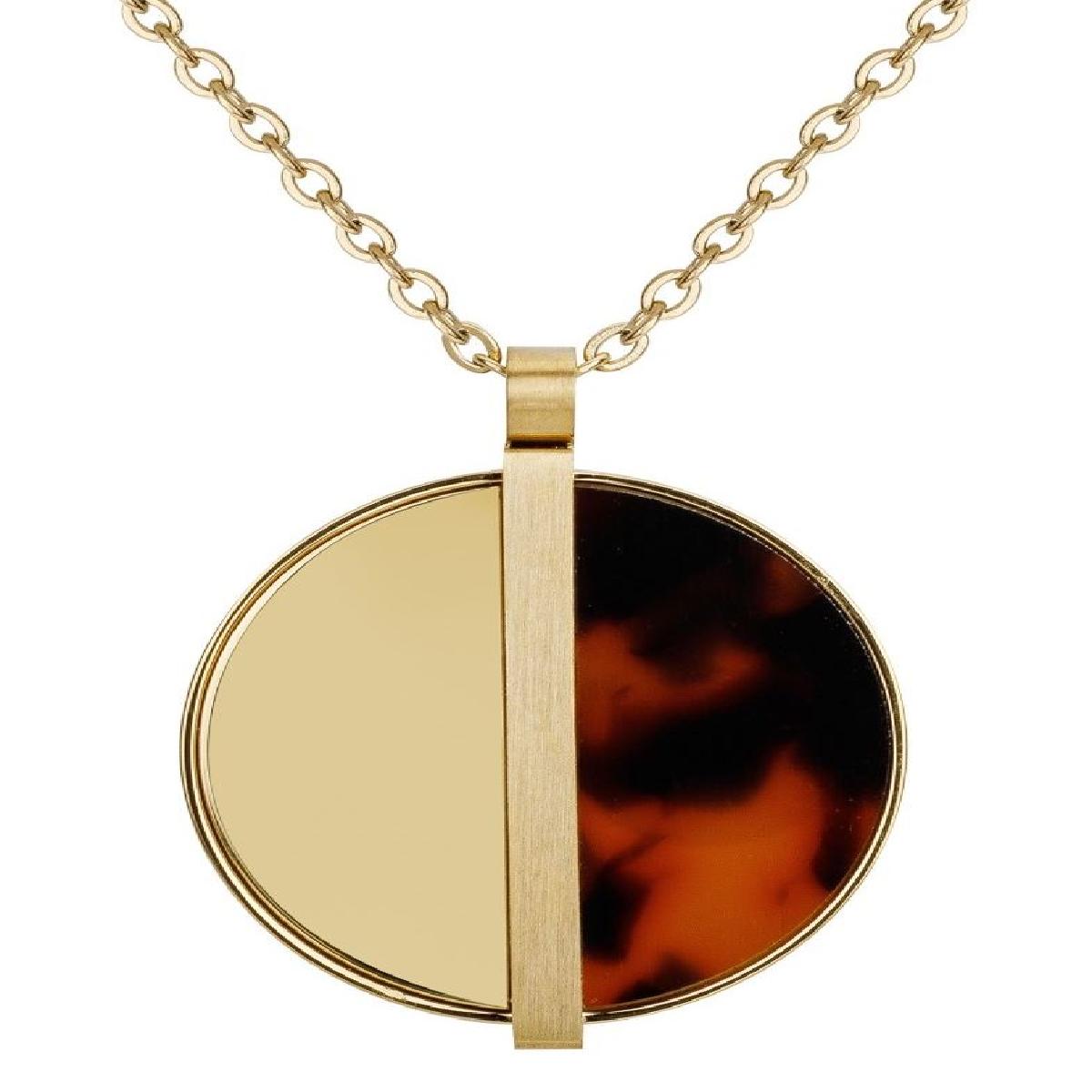 Collier Souple Modèle Chaînes Fines Et Maillons Variés En Version Multimatériaux Pour Ensembles - Acier