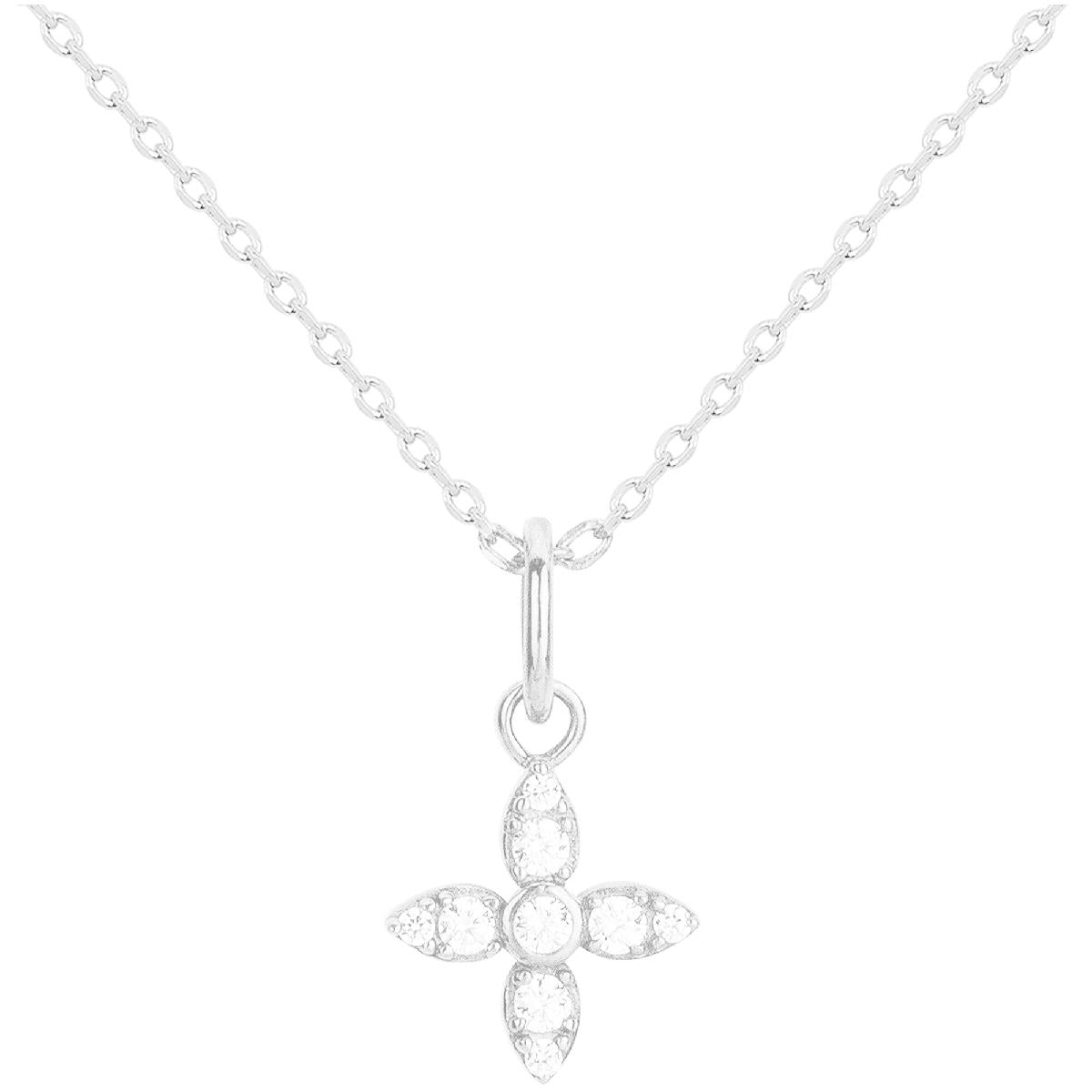 Collier ALOÏZE En Maille Forçat Délicatement Ciselé Et Poli - AG925 - Argent Rhodié 925/1000