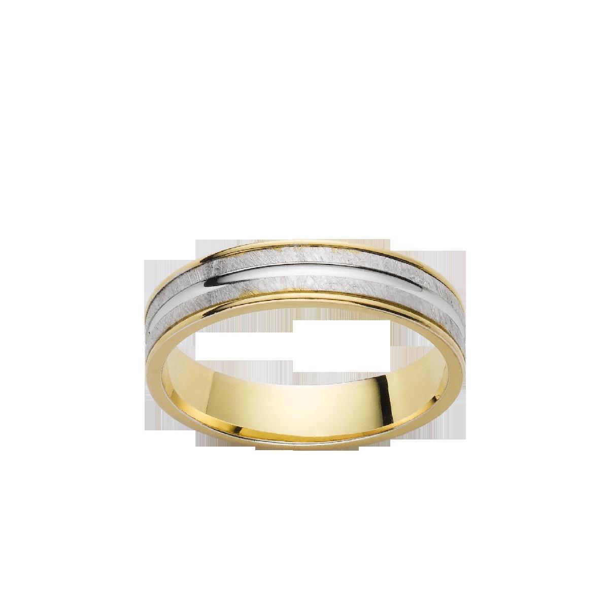 Alliances À Motifs Gravés Géométriques Croisés Et Torsadés – Or Jaune 18 Carats Massif