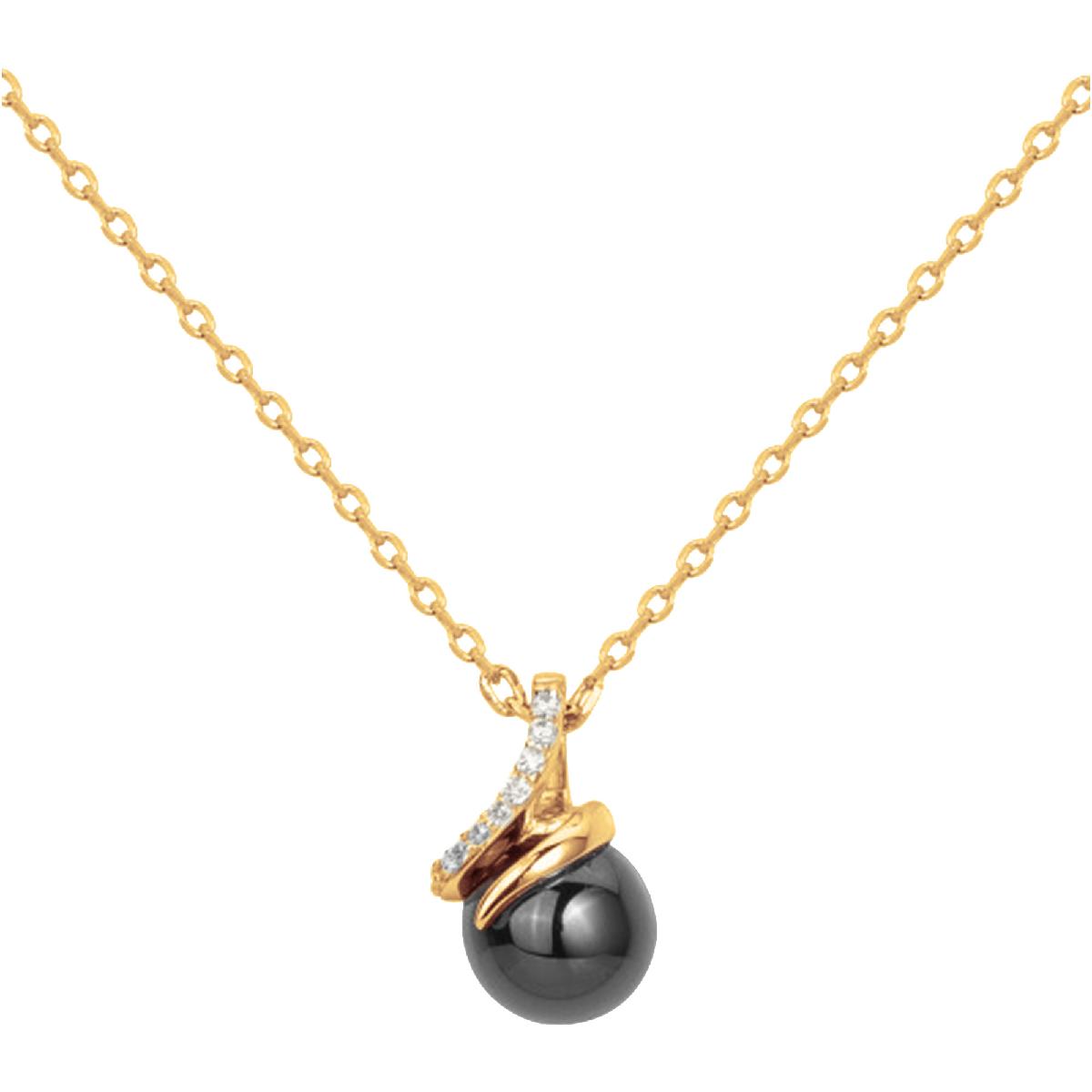 Collier Céramique et Plaque Or Aloïze Collection Classique Edition Version – Zirconium