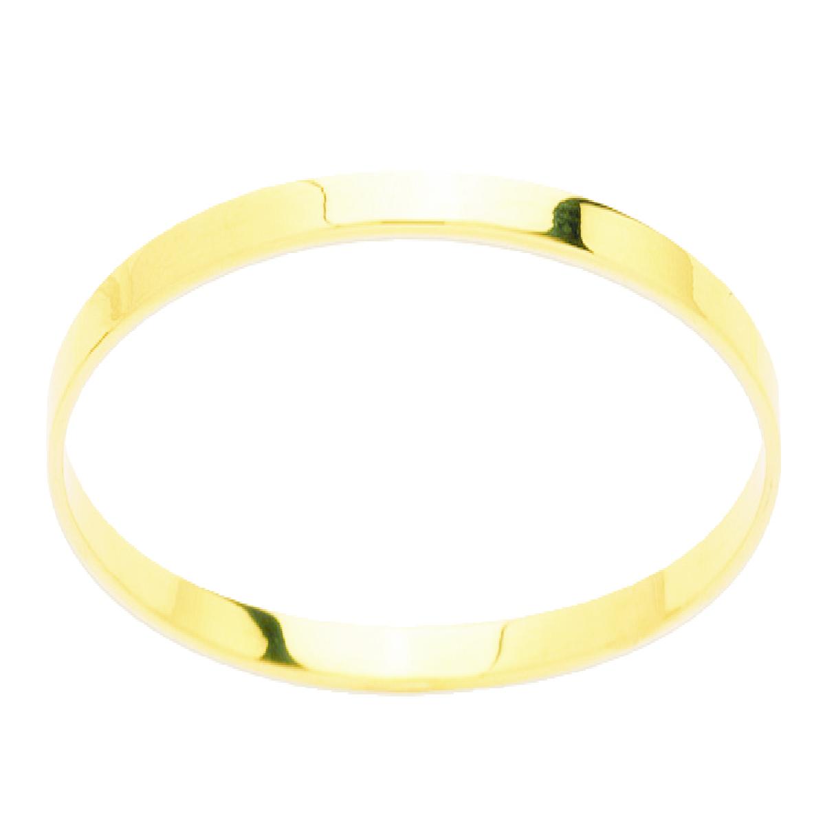 Bracelet Rigide Tout Or Atlas Maillons Pleins Système Intérieur Charnières Polies – Or 18 Carats