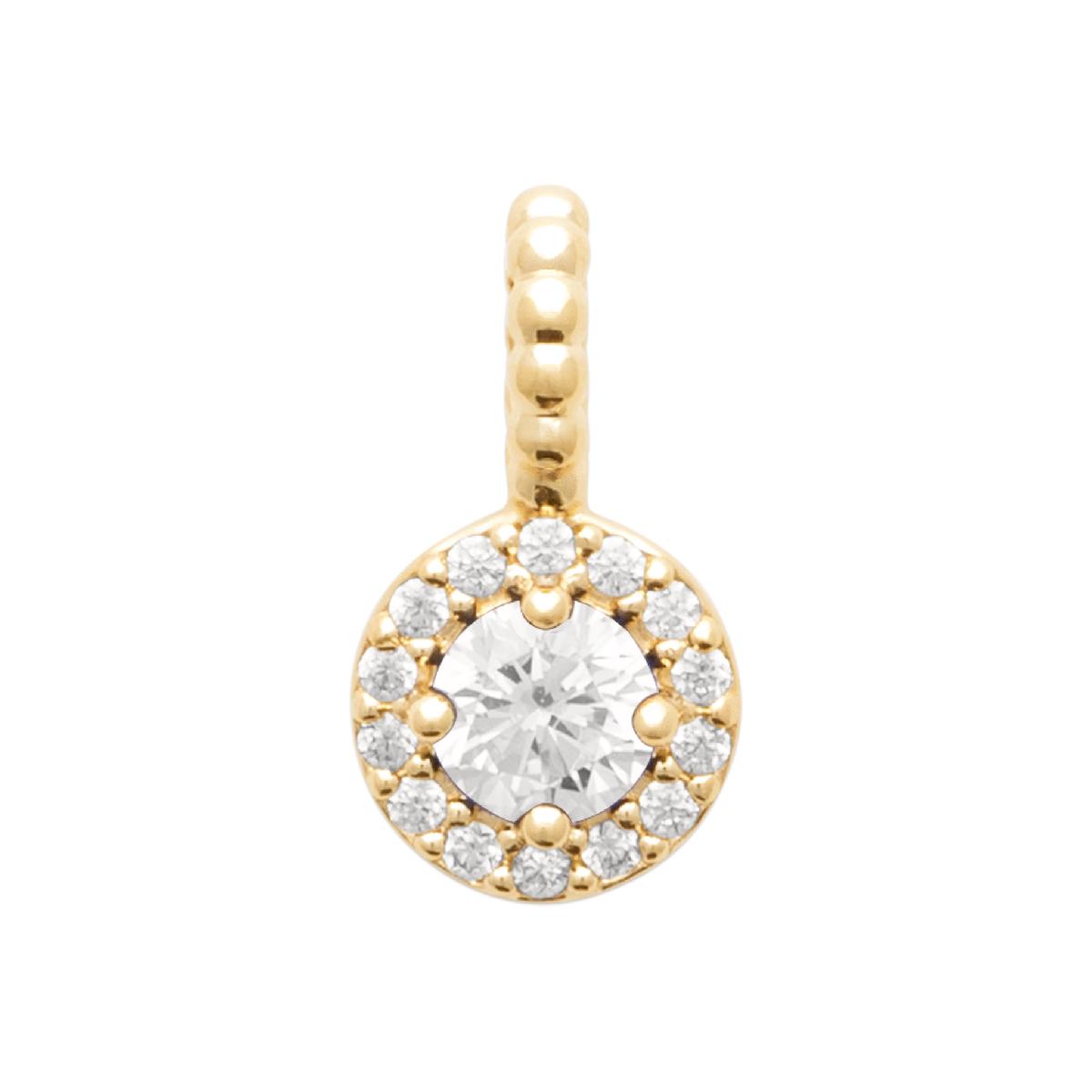 Pendentifs P. Blanches Compos ALOÏZE Gravés Satinés Longueur Réglable – Zirconium