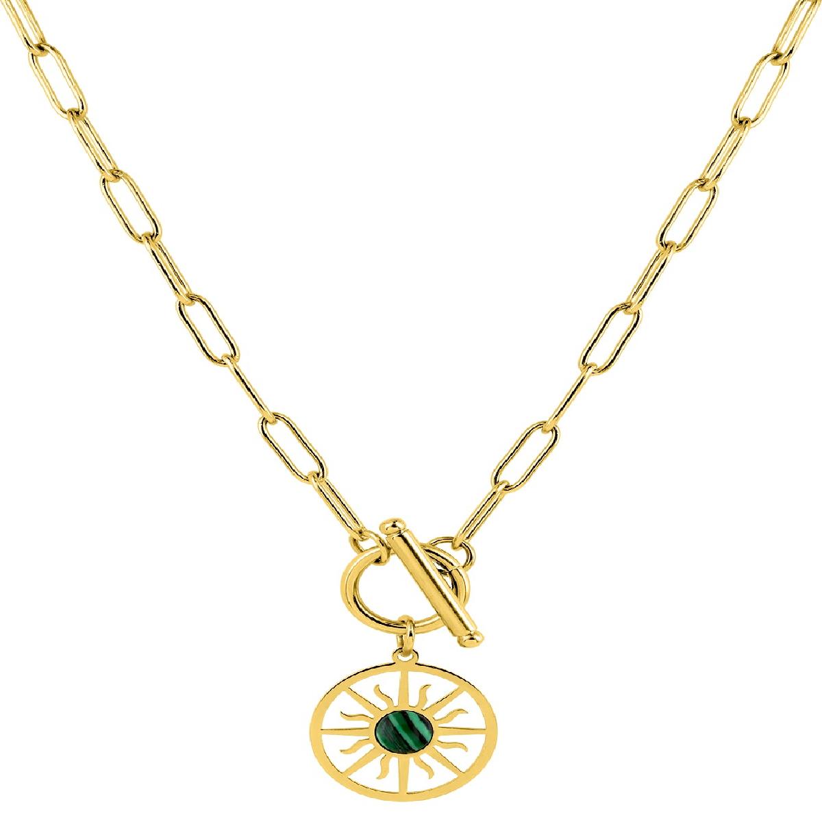 Collier Simple P Couleur Version 2024 Catalogue Aloïze – Acier Inoxydable Poli Brillant
