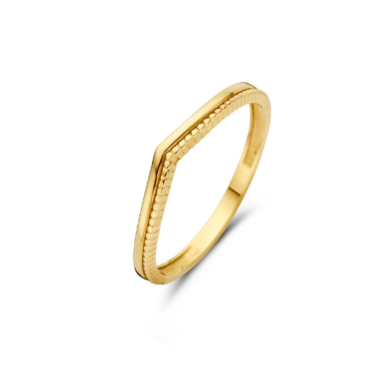 Bague Tout Unicolore Modèle F13 Version Classique Édition Europe – Or Jaune 18 Carats
