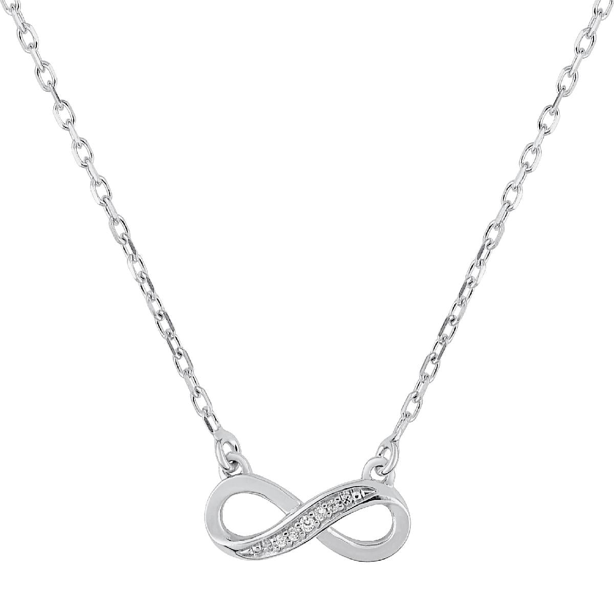 Collier Souple P. Blanches – Argent 925 Et Zirconium