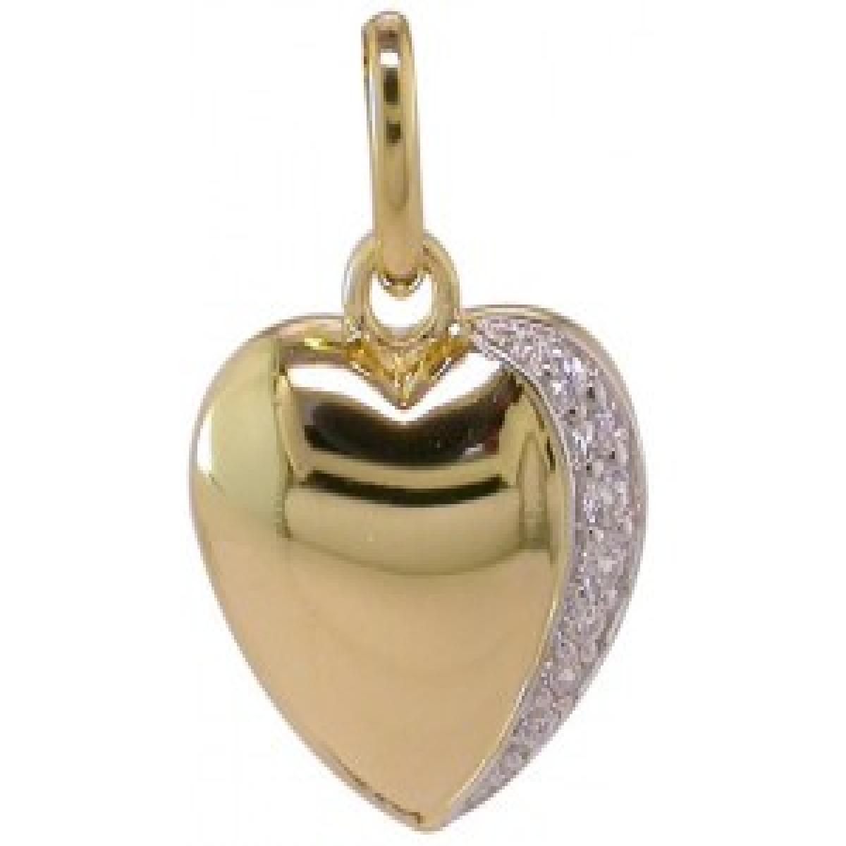 Pendentifs Cœur Trèfle Croix Étoile Gravé Antique Finitions Satinées – Or Jaune 18 Carats
