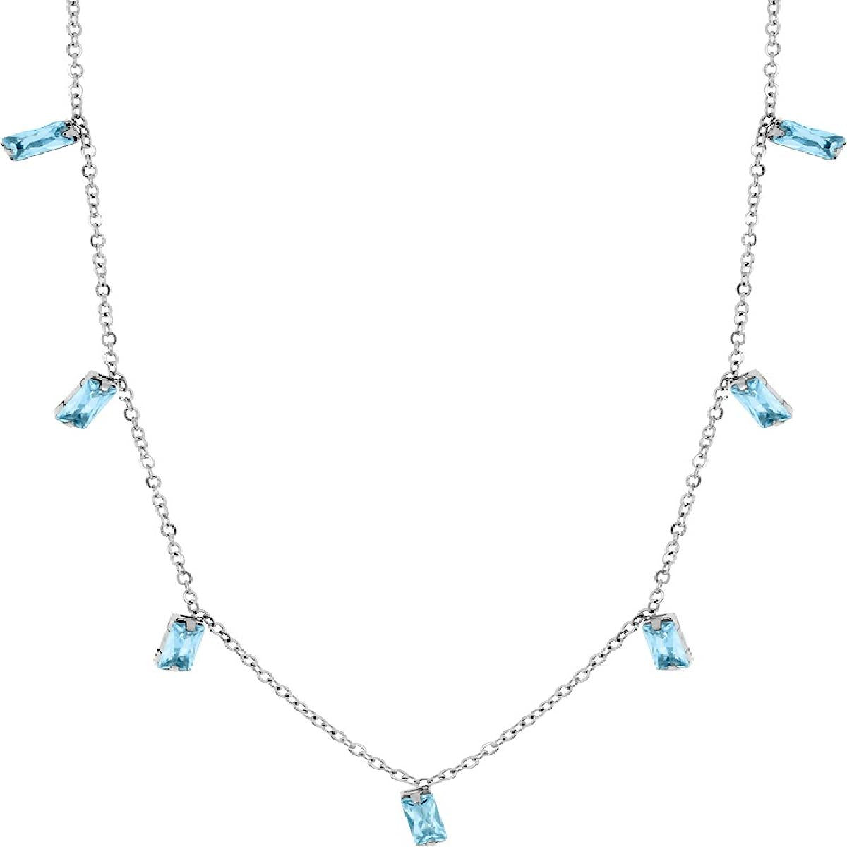Collier Simple Modèle Plus Couleur Détails Tressés Flexibles – Acier Inoxydable