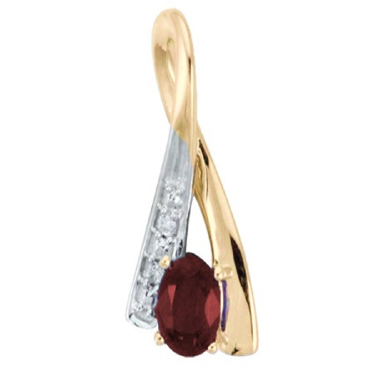 Pendentifs P.Couleur Solitaire Grand Modèle – Or 18 Carats Diamant Taillé Rond Parfait
