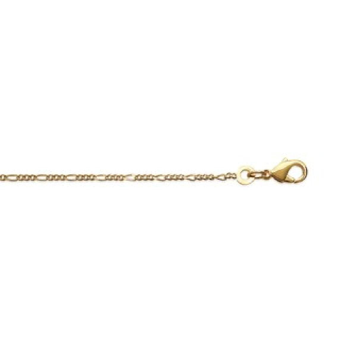 Collier Modèle Élément Liane Entrelacée Gravure Fine Motifs Géométriques – Or Jaune 18 Carats