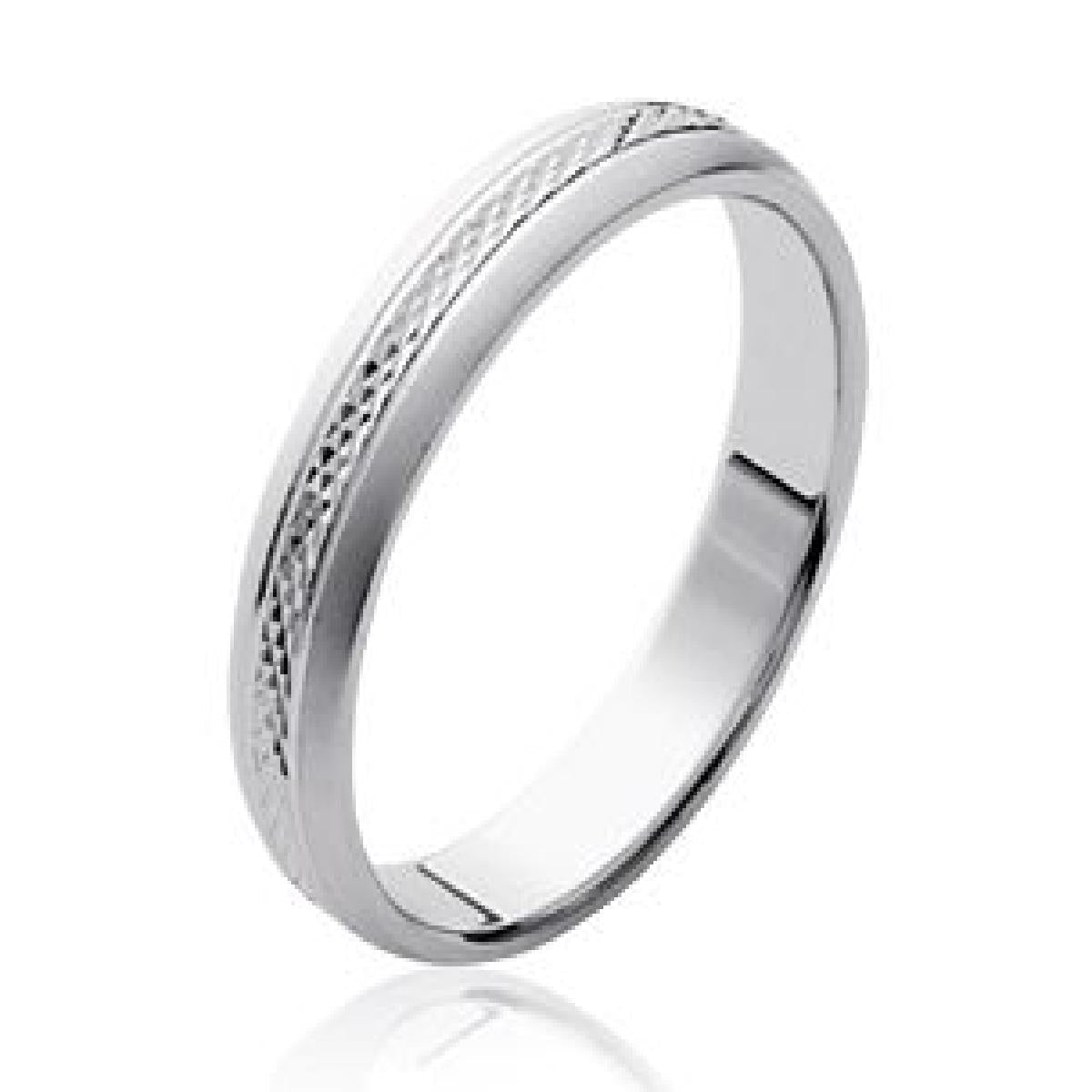 Bagues AG925 À Motif Torsadé Grain Fin Couronne Et Gravures Discrètes Sur Le Rebord – Argent 925