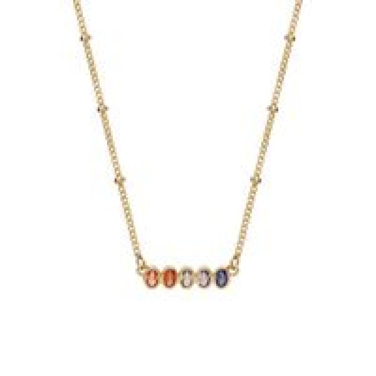 Collier Souple En Chaîne Métallique Légère À Maillons Simples +P. Couleur – Zirconium