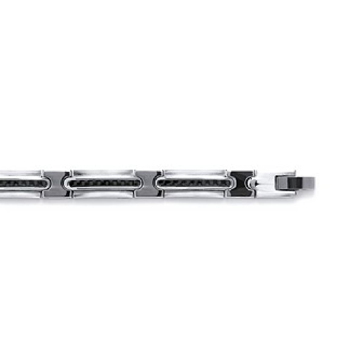 Bracelet ALOÏZE Modèle Corde Martelée Longueur Ajustable 16 à 20 cm – Acier Inoxydable