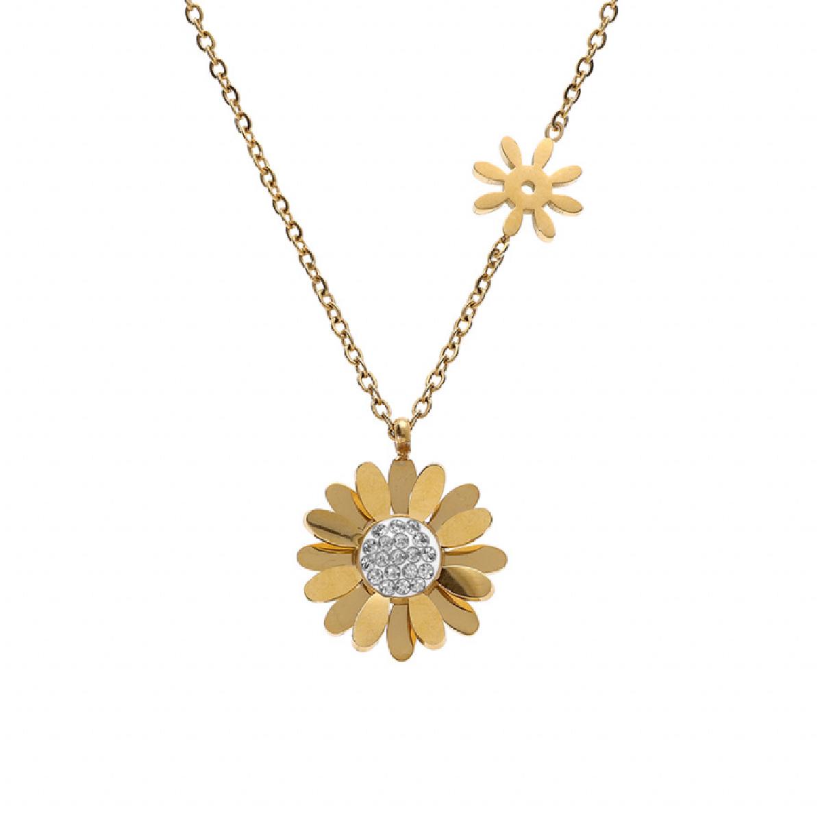 Collier Simple Souples Plaque Blanche Longueur 45 cm Réglable Finition Mate Chaîne Fine – Acier