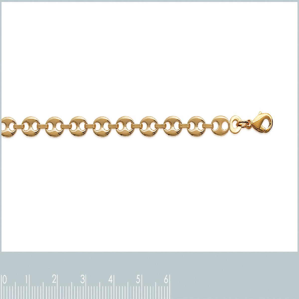 Bracelet Simple Gourmette Maille Ronde Torsadée Demi-Jonc Satinée ALOÏZE – Or Jaune 18 Carats