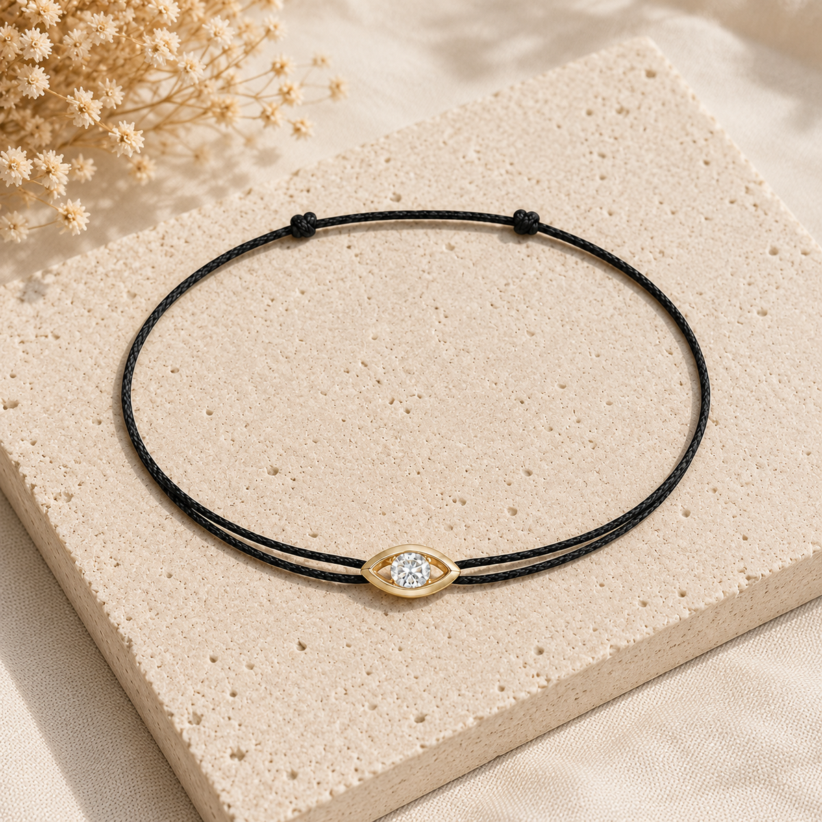Bracelet cordon Diamant & or jaune 375/1000 – Passion Diamant Platine