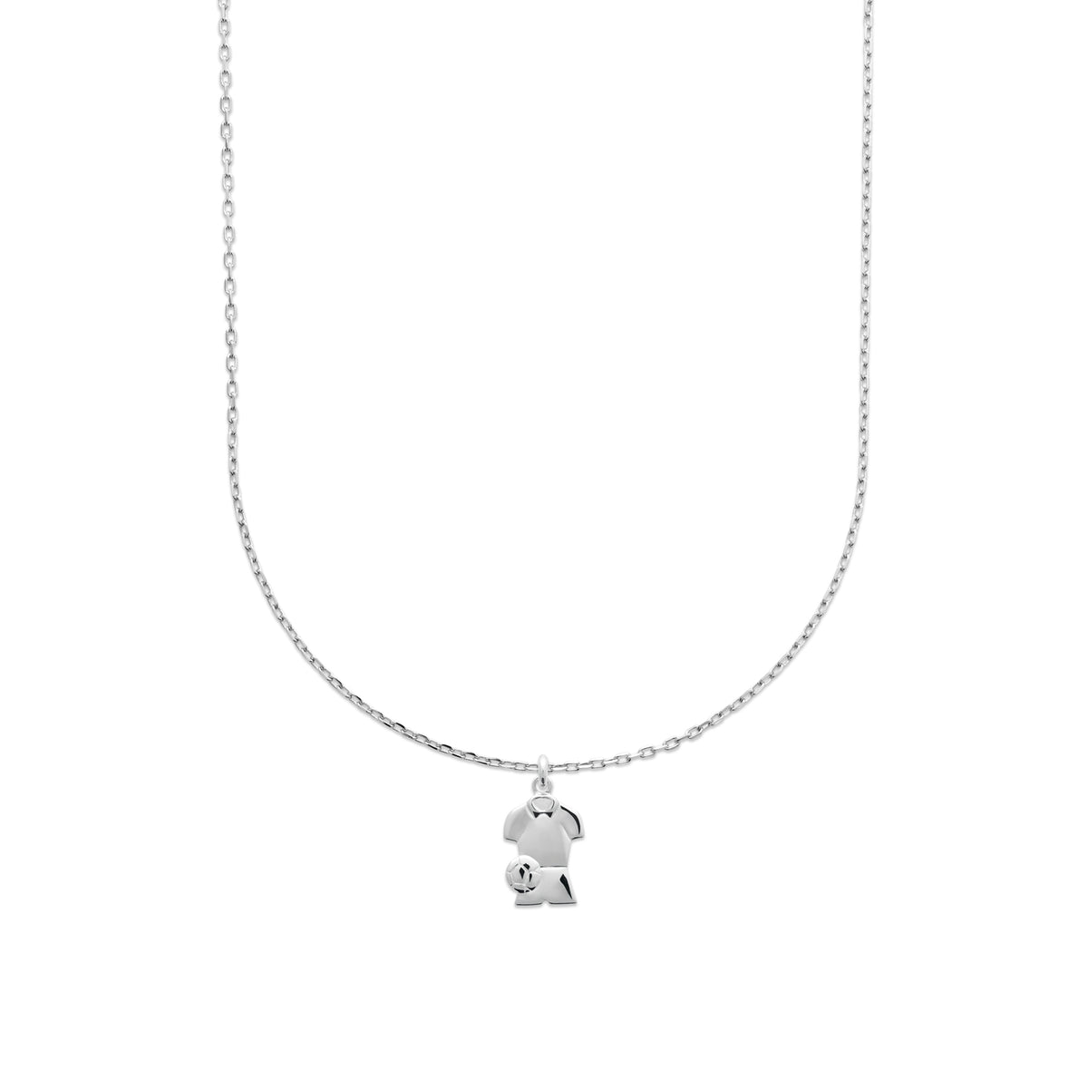 Pendentif Argent Maillot de Football Bijou Sport pour Homme