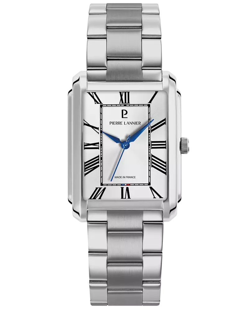 Montre Quartz Homme EMPIRE Argenté Cadran Soleillé Argenté Bracelet Acier Argenté 20MM