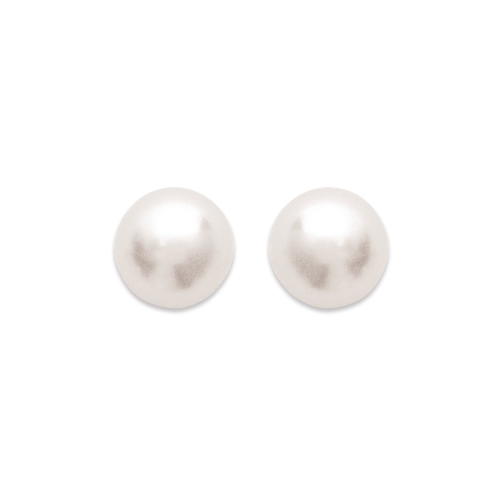 Boucles d'oreilles en plaqué or et perles d'imitation rondes