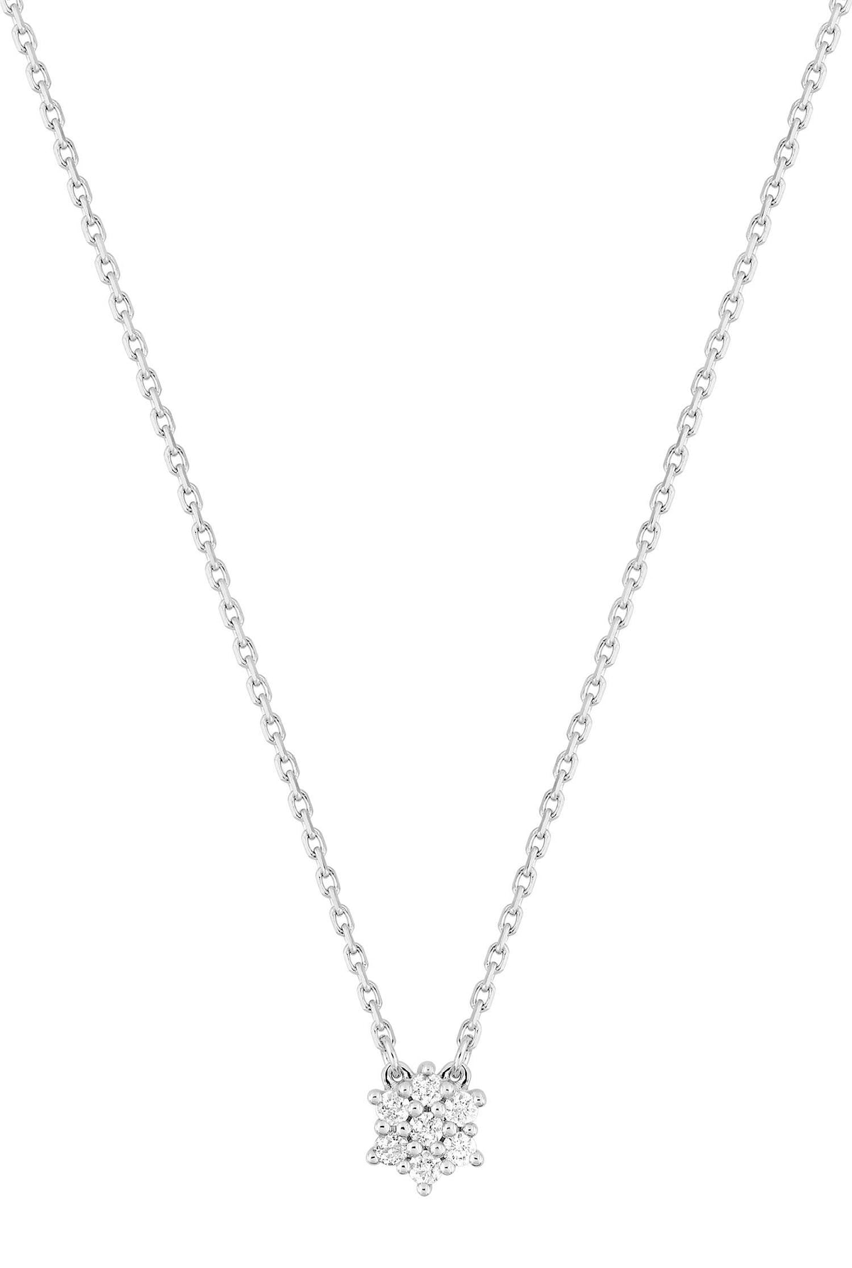Collier Diamants 0,09ct GH-P1 – Or blanc 750