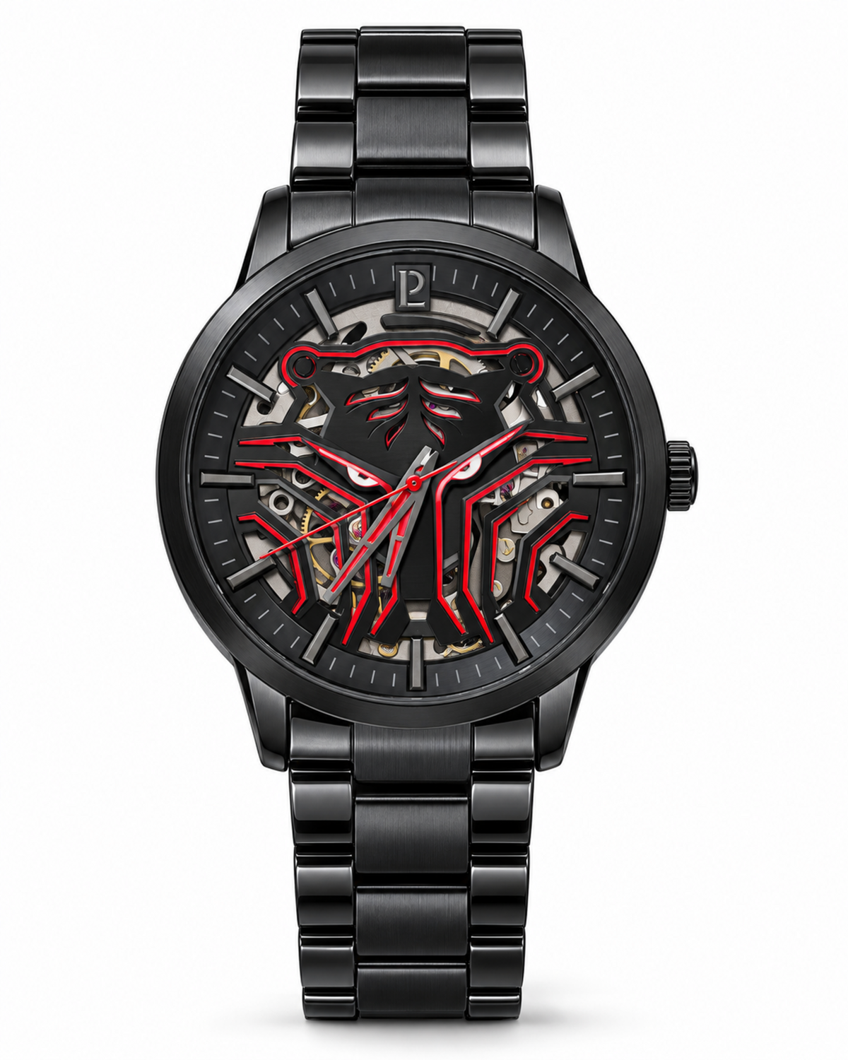 Montre automatique Pierre Lannier Sherkhan 310G439 sur fond blanc