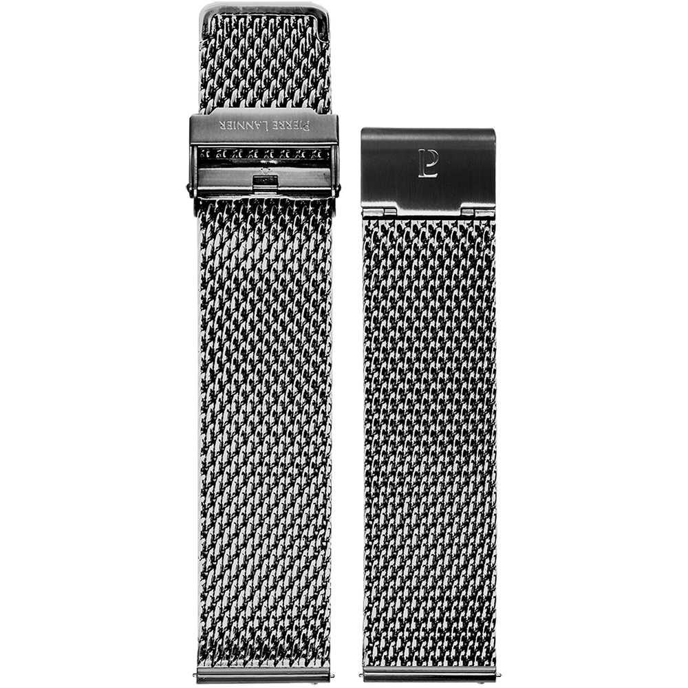 Bracelet Homme Acier milanais Noir 22 MM