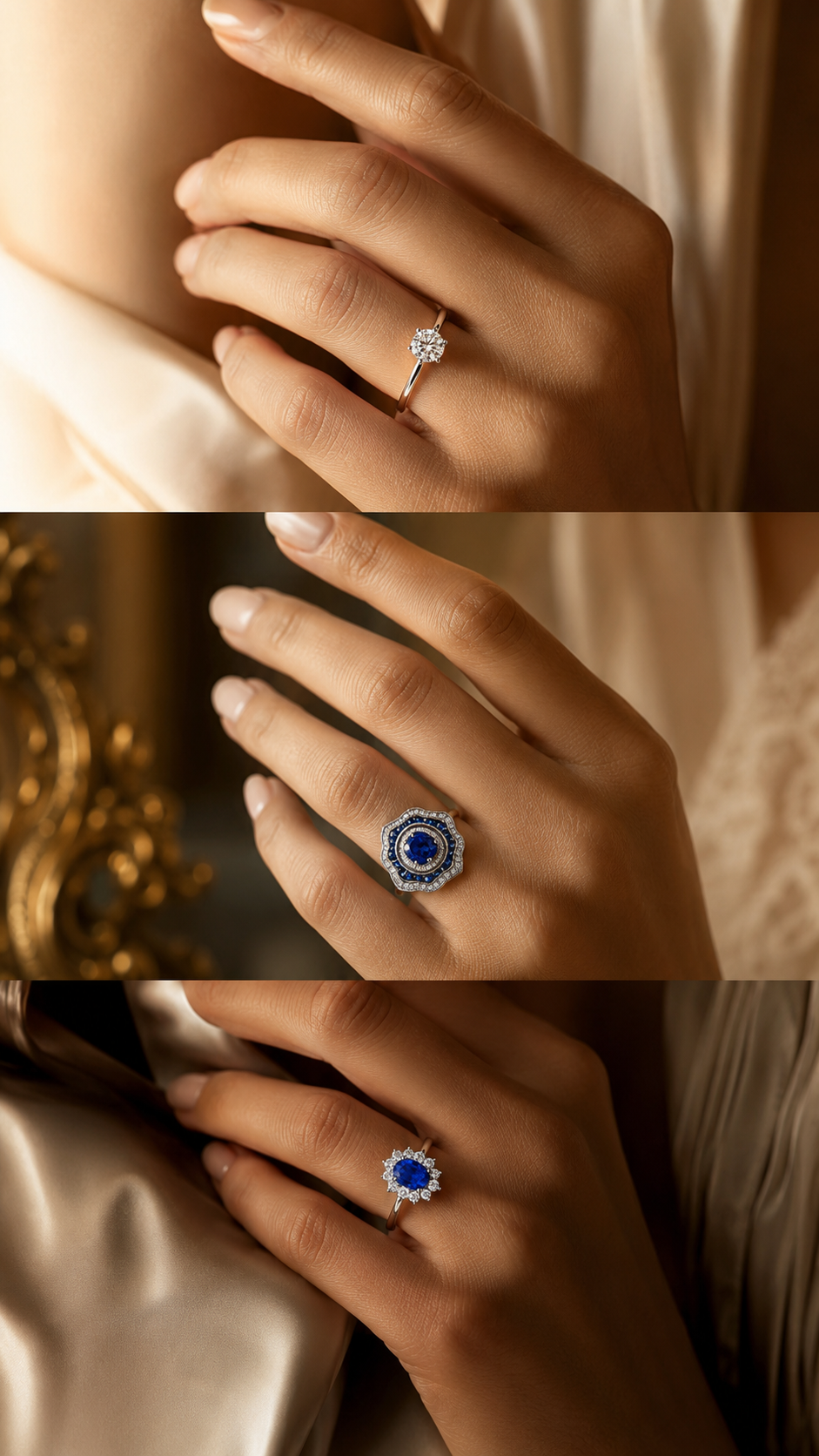 Écrin de bague de fiançailles Aloïze