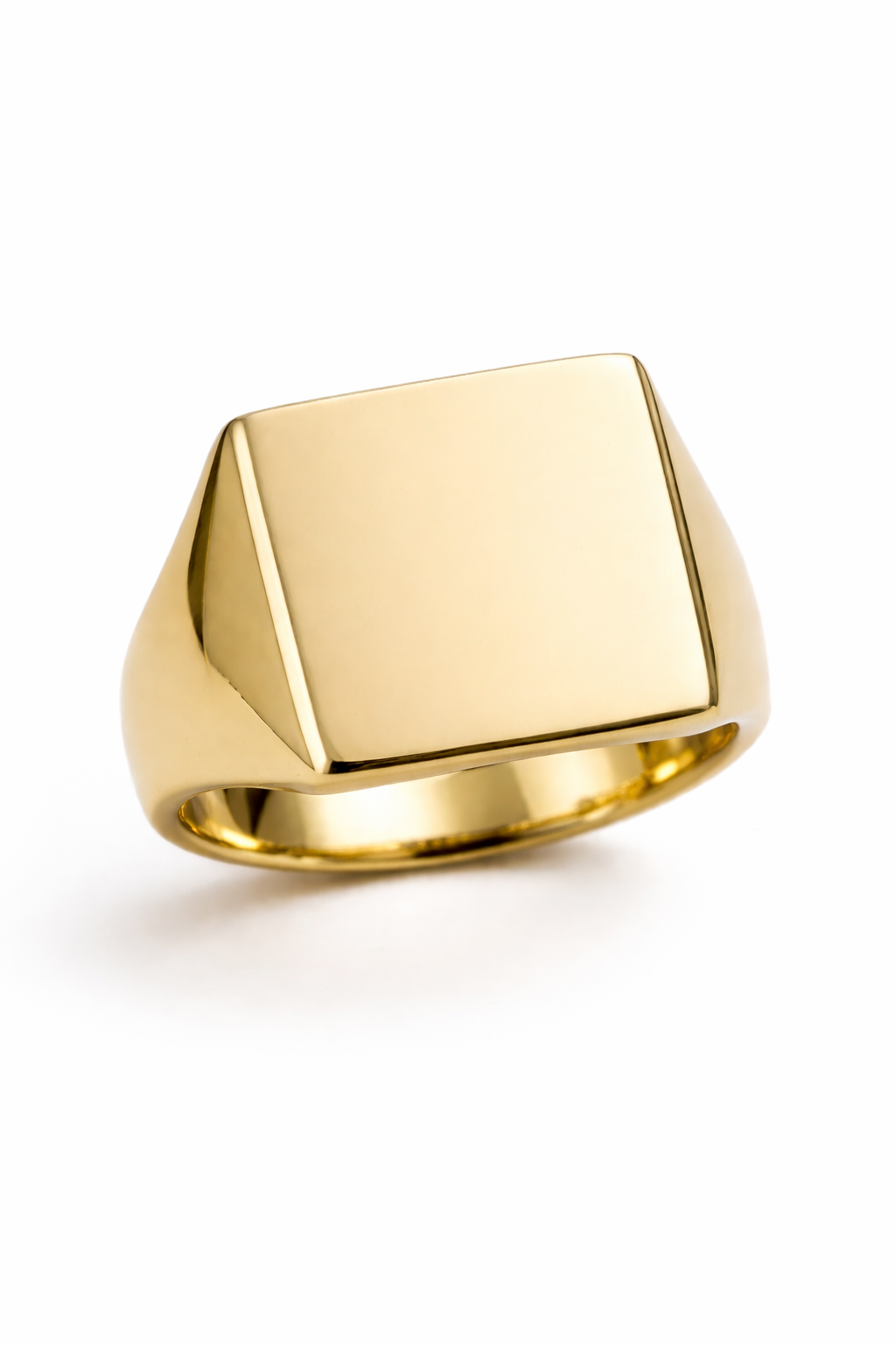 Chevalière carrée – plateau héraldique