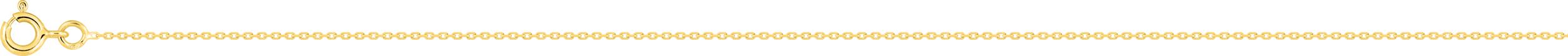 Chaîne maille forçat en or jaune 750 de largeur 0.97 mm et de longueur 45 cm
